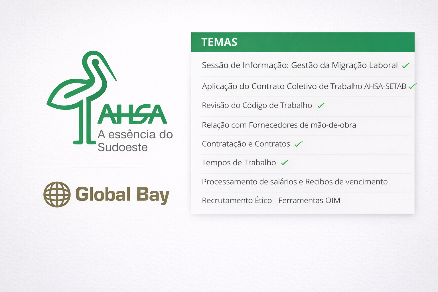 Formações na área RH